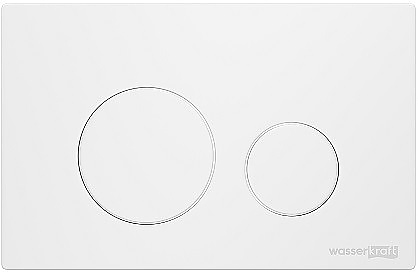 Кнопка смыва Wasserkraft WM02 белый матовый