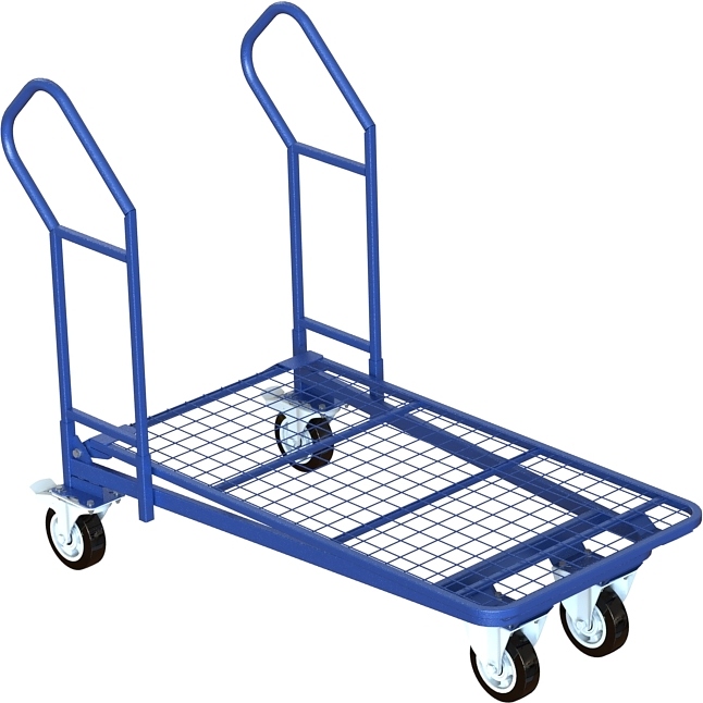 Тележка платформенная MetallCart PE8 с сетчатой платформой