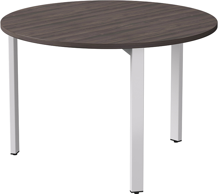 Стол переговорный Everprof EVO D1100 1100x755 мм (ЛДСП / металл) дуб пасадена / белый