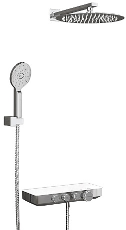 Встраиваемый комплект для душа Wasserkraft Mindel 8500 A8599.090.116.010.127.011 Thermo хром, никель