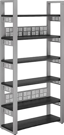 Стеллаж открытый КОБОР SO6-60/36 aluminum/wood