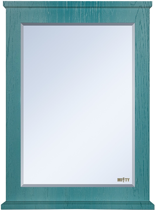 Зеркало Misty Марта-60 60х80,4 см с полочкой, бирюзовое