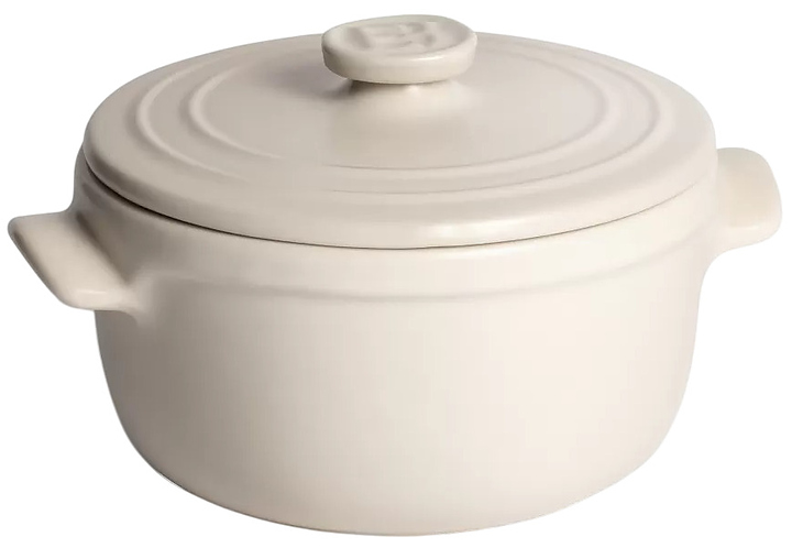 Кокотница для запекания Emile Henry Solo 77623 d 170 мм h 135 мм керамика, бежевый