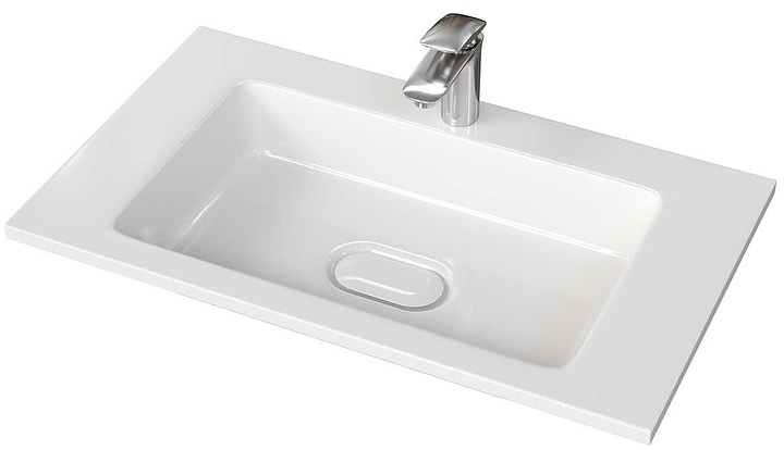 Раковина из литьевого мрамора Taliente CBled Modul 4627173210430 77х45х12 см белый