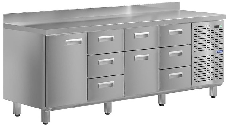 Стол холодильный KAYMAN КСХ-1343/60 (1 дверь, 8 ящиков)