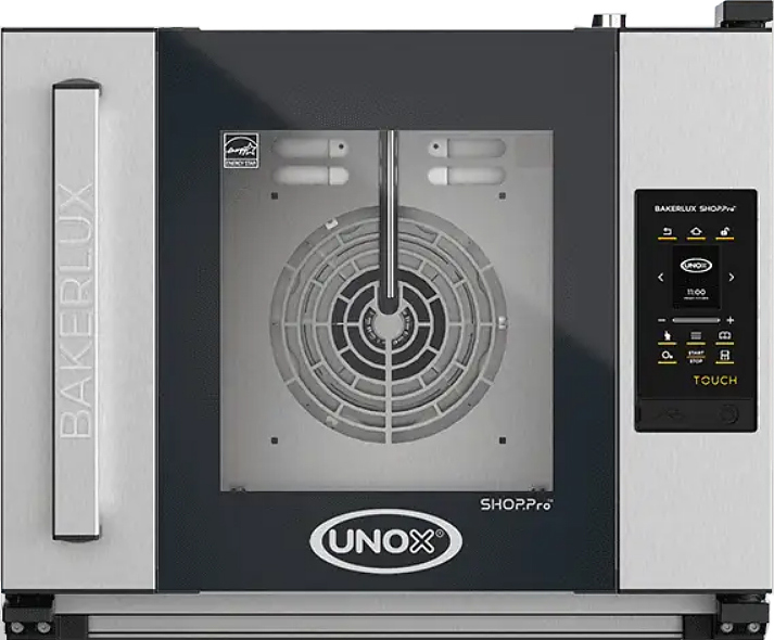 Печь конвекционная UNOX XEFR-04HS-ETLV Arianna петли справа без сливного отверстия