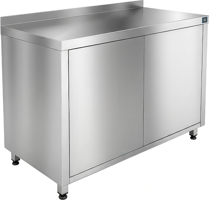 Стол-тумба РЕКОМ ТРБ-50/60/85 закрытый (распашные двери) с бортом