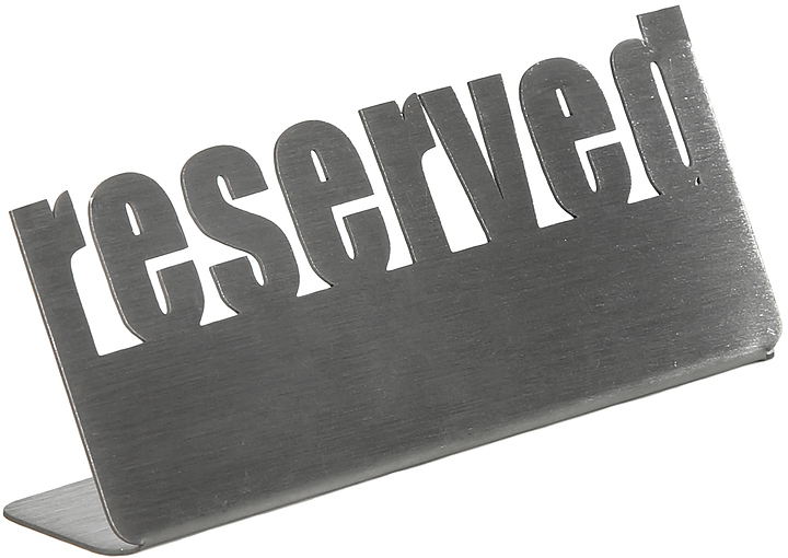 Табличка настольная Luxstahl Reserved 2