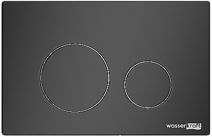 Кнопка смыва Wasserkraft MB02 черный матовый