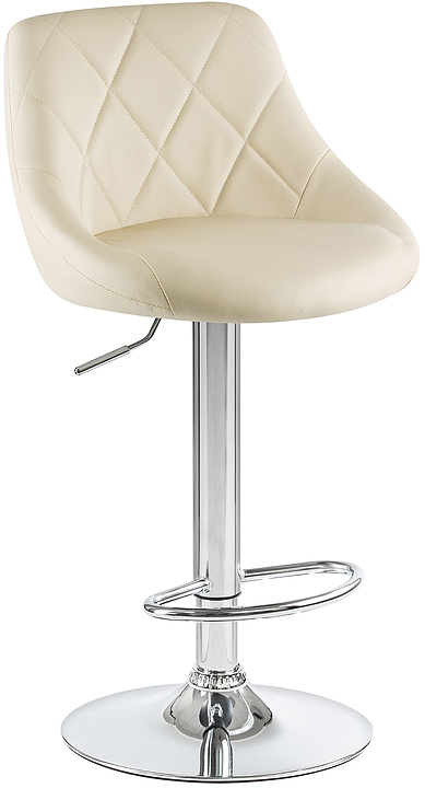Стул барный DOBRIN 5007-LM LOGAN (кремовый, хром) 2 шт.