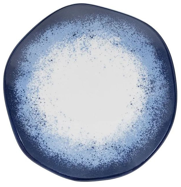 Тарелка суповая Oxford RYO GALAPAGOS 151097 d 22.5 см синий, белый