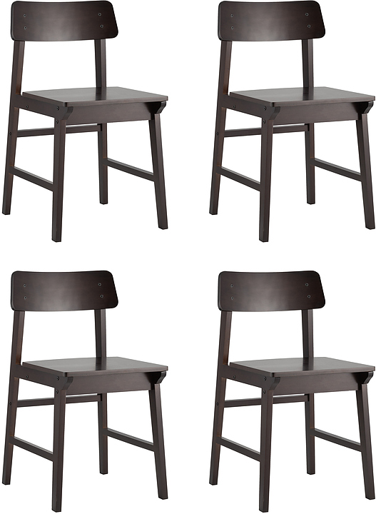 Стул Stool Group ODEN WOOD эспрессо 4 шт.