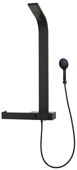 Панель душевая Taliente Amato TA-G-TS1301B без излива, черный