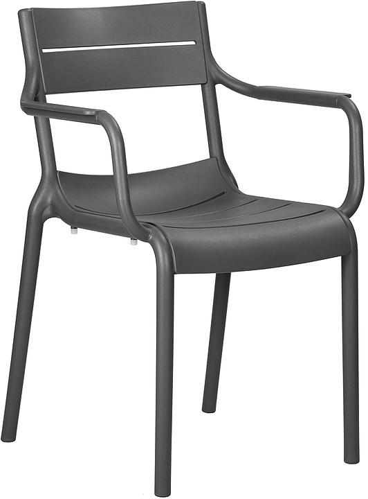 Стул обеденный DOBRIN 903PP-LMZL TIM ARM темно-серый