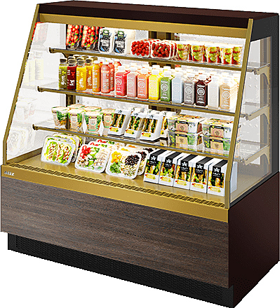 Витрина кондитерская Chilz VETE KUB OFT 130 шоколад, венге мали