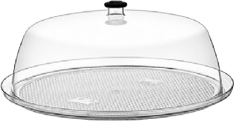 Крышка для подноса Gastroplast GF-14 d=35 см h=13 см (поликарбонат) прозрачная