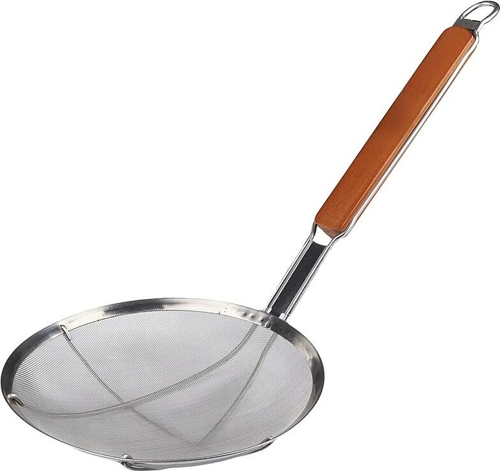 Шумовка P.L. Proff Cuisine GX28352-3 d=25,5 см l=56 см (нерж. сталь) сетчатая с деревянной ручкой