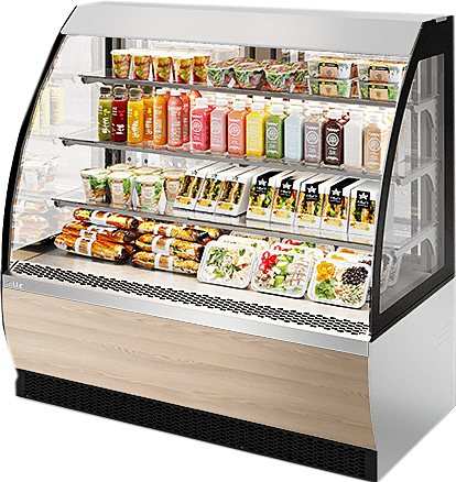 Витрина кондитерская Chilz VETE OFT 130 белый, ясень наварра