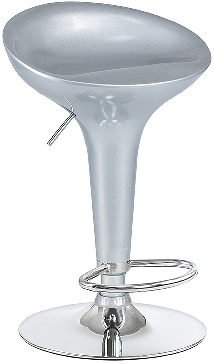 Стул барный DOBRIN 1004-LM BOMBA (серебряный металлик)