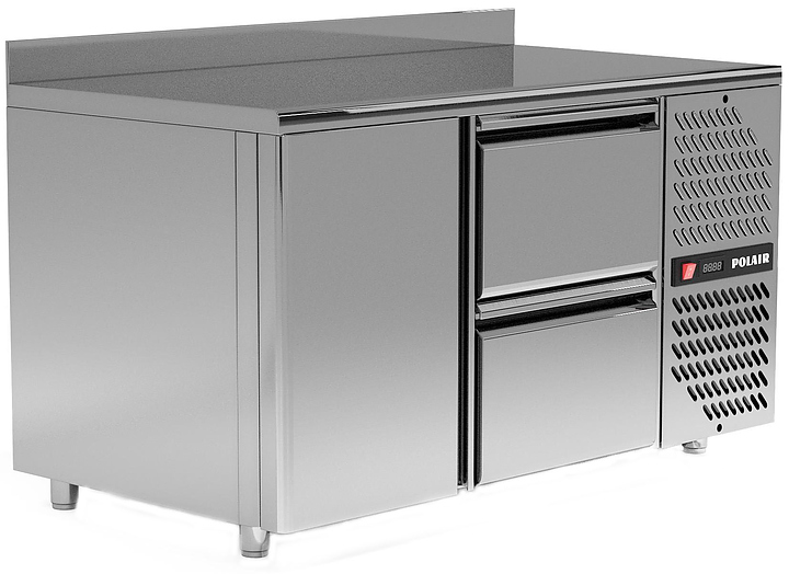 Стол холодильный POLAIR TM2GN-20-G с бортом