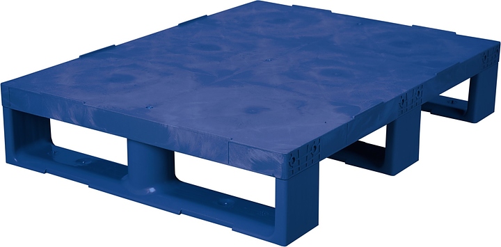 Паллет ТАРА.РУ TR 680 800х600х150 мм (сплошной на 3 полозьях) синий