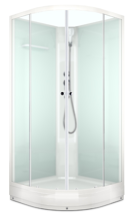 Душевая кабина без крыши Domani-Spa Eco Delight 99 DS01EcD99LWM00 90х90 см