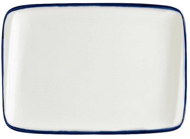 Блюдо для подачи Bonna Линеа Синий Мув 78031 230х160 мм