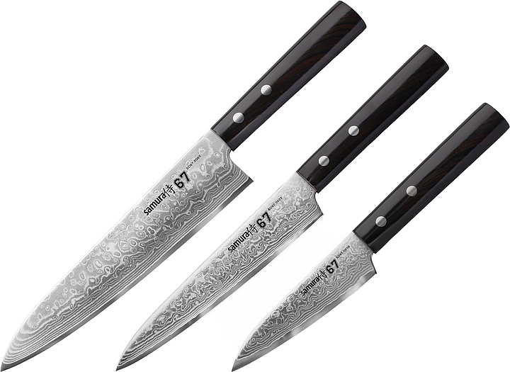 Набор кухонных ножей Samura Damascus 67 SD67-0220/K