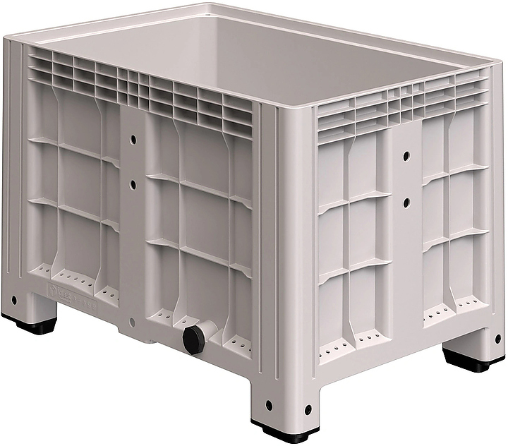 Контейнер iPlast iBOX 11.602 1200х800х800 мм на ножках, с пробкой 2"