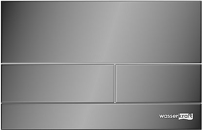 Кнопка смыва Wasserkraft PB04 черный глянец