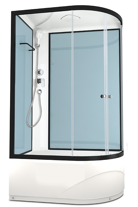 Душевая кабина Domani-Spa Delight 128 high L DS01D128LHDbCl00 120х80 см