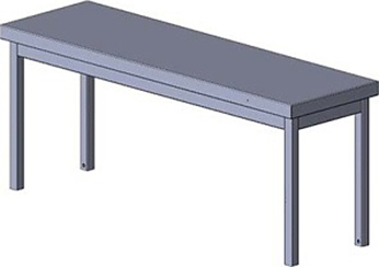 Полка настольная Assum ПНС-П3-1-6/4 (600х400х400)