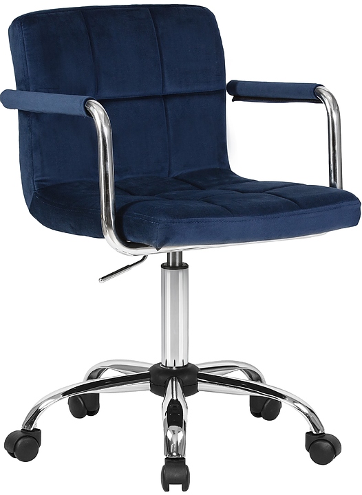 Кресло офисное для персонала DOBRIN 9400-LM TERRY (синий велюр)