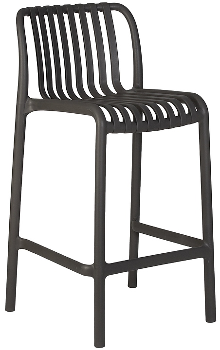 Стул полубарный DOBRIN 777-1PP-LMZL CHLOE (темно-серый)