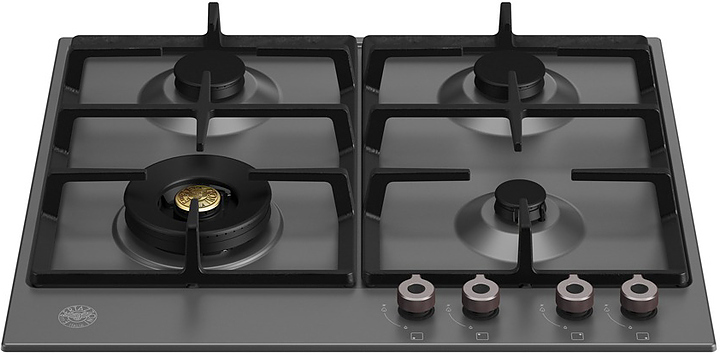 Варочная панель Bertazzoni P604LPRONE газовая, черная матовая