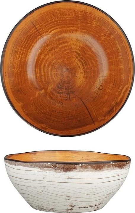 Салатник P.L. Proff Cuisine WM 24416 Wood Fusion 700 мл d=15,5 см h=6,4 см (фарфор)