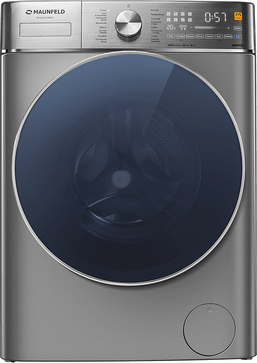 Стирально-сушильная машина Maunfeld MFWD14106S04 серебристая
