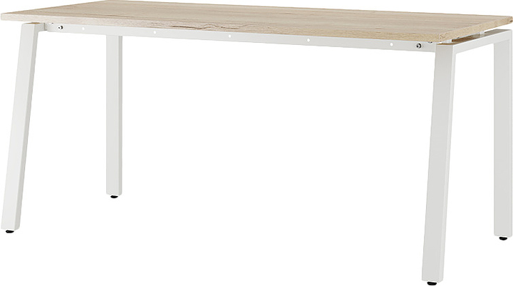 Стол офисный КОБОР AB-80/80 white/natural