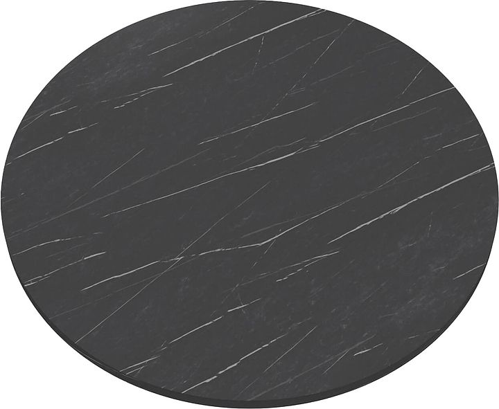 Столешница Sheffilton SHT-TT 80 (ЛДСП) круглая черный камень пьетра гриджио