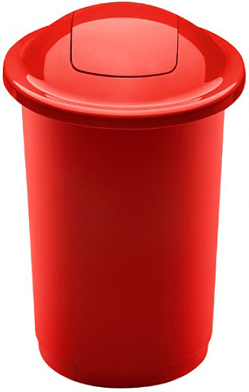 Контейнер для мусора PLAFOR Top Bin 50 л красный