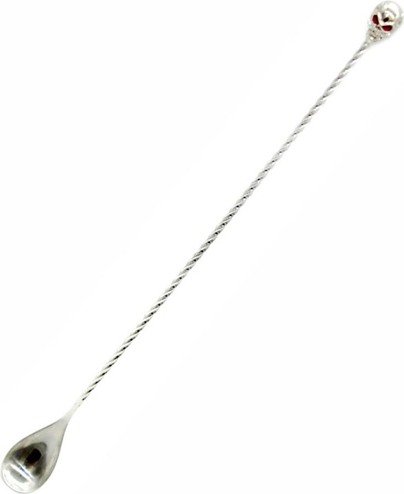 Ложка барная P.L. Barbossa BRSN0029-SS "Череп" B'Guys l=33 см (нерж. сталь)