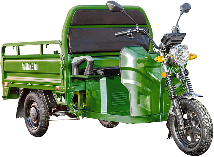 Электроцикл грузовой Rutrike Мастер 1500 темно-зеленый