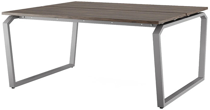 Стол офисный КОБОР TB/2-100/120 aluminum/charlston