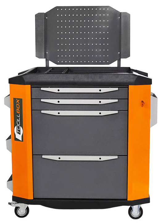 Тележка инструментальная КМК завод TOOLLBOX Premium TBP-4 180 кг, RAL 2008/RAL 5005