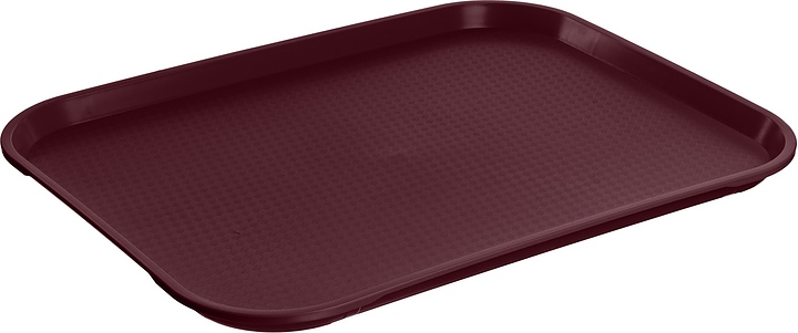 Поднос MGprof 1758 44,5х34,5 см (полипропилен) поверхность классик (505) прямоугольный вишневый