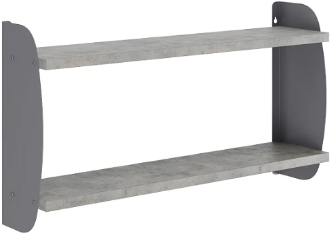 Полка КОБОР S2-80/20 graphite/chicago