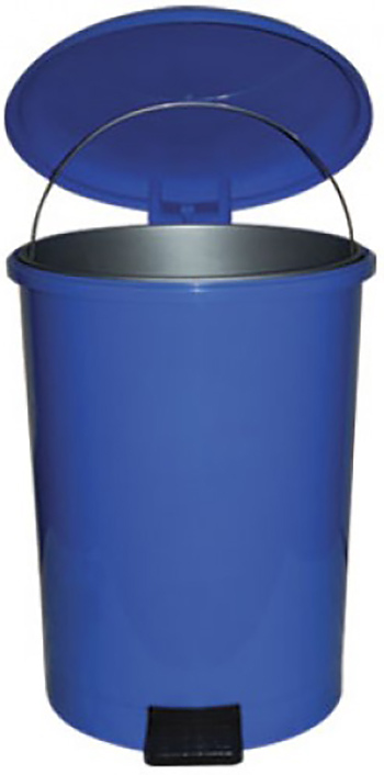 Контейнер для мусора TELKAR 50065 25 л синий