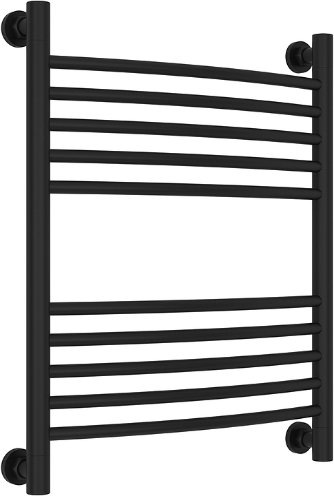 Полотенцесушитель водяной Сунержа Богема+ 60x50 см с выгнутой перемычкой, матовый черный
