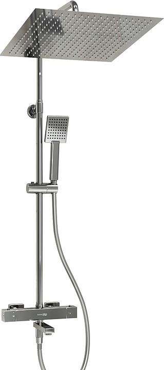 Душевая система с термостатическим смесителем Wasserkraft A199.119.141.087.CH Thermo хром