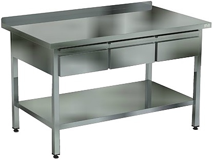 Стол с выдвижными ящиками КОБОР СПБЯ-120/70